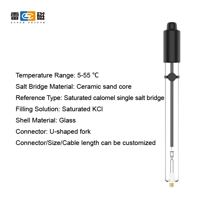 232-01 Sensor Probe Referensi Elektroda Kaca dengan Single Salt Bridge