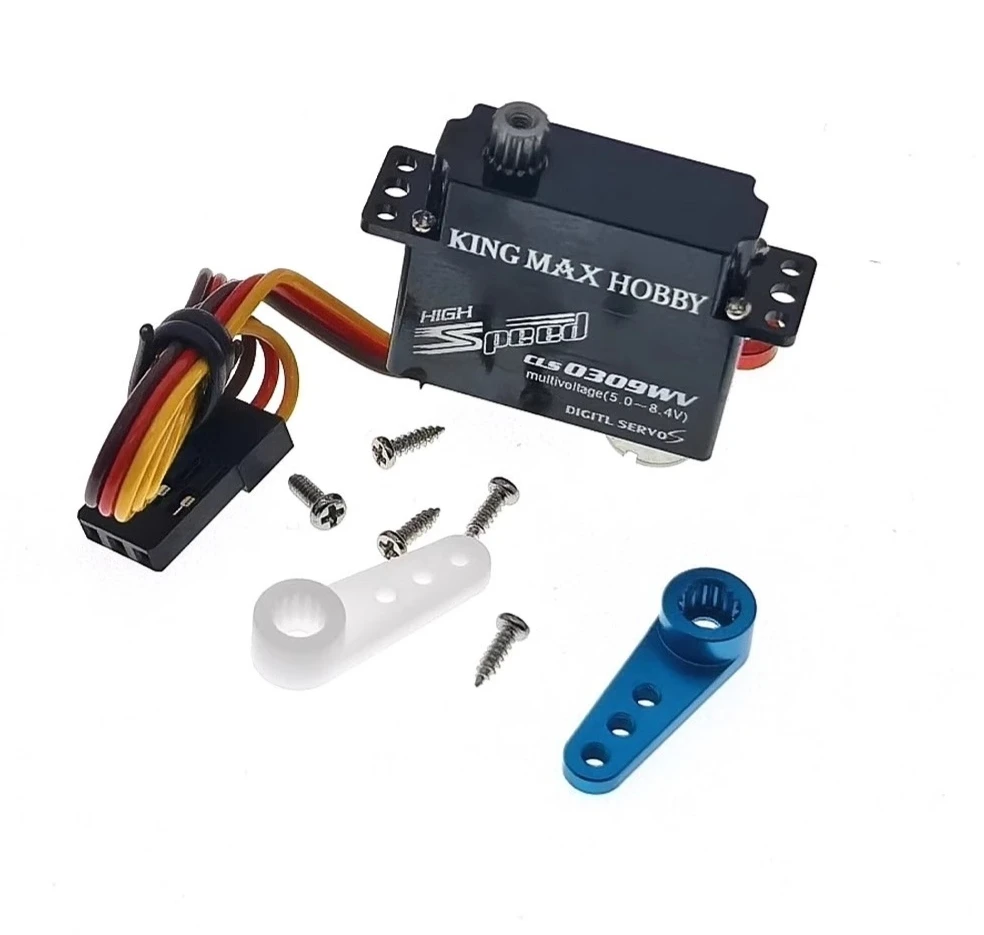 Mini DS1906B Wing Servo Thin High Voltage Digital Metal Tooth Glider Wing Servo MotorKingmax CLS0309WV