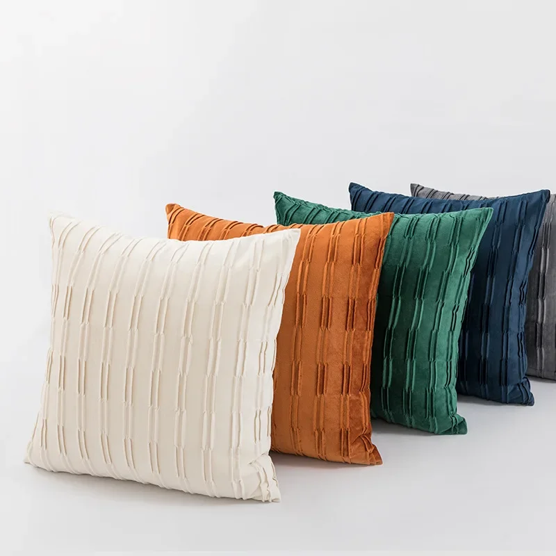 

30x50/45x45cm Dutch Fleece Throw Pillow Cover Simple Nordic Light Light Luxury Cushion Cover Home Sofa Bedside Waist Pillowcases