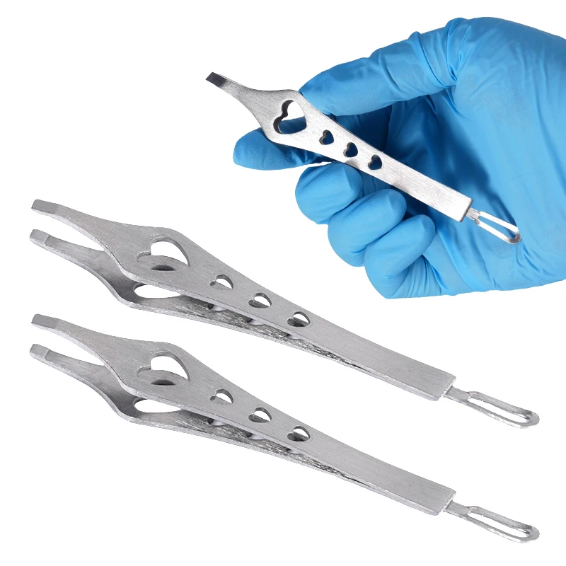 2PCS Stainless Steel Tweezers, small forceps, Anti-Slip Grip, Precision Lab Tools For Electronics & Crafts Dentistry Instruments