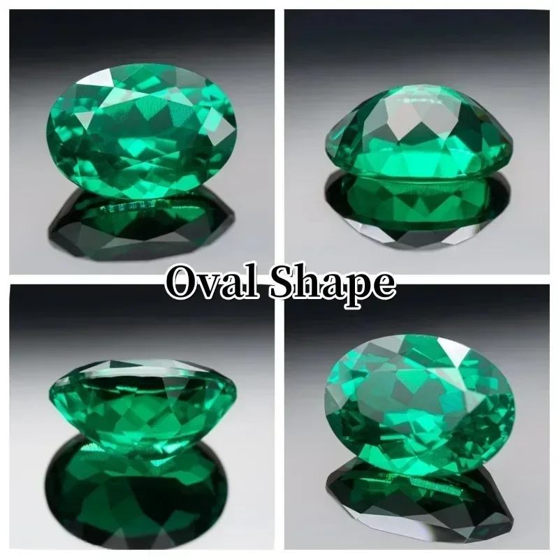 مختبر جديد نمت كولومبيا أحجار كريمة من الزمرد DIY بها بنفسك صنع المجوهرات ترصيع خواتم قلادة أقراط المواد مع شهادة AGL #1