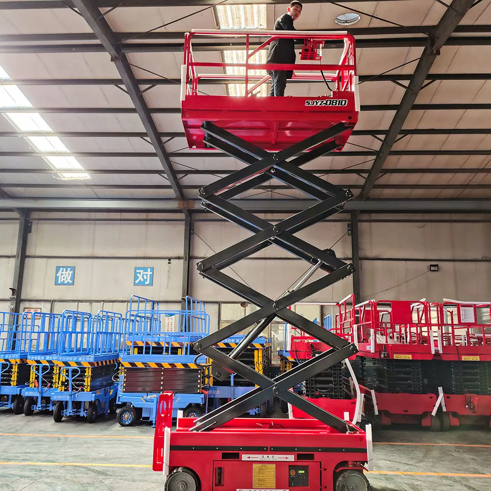 

Factory direct supply folding electric scaffold platform lift hydraulic scissor lift movable high altitude