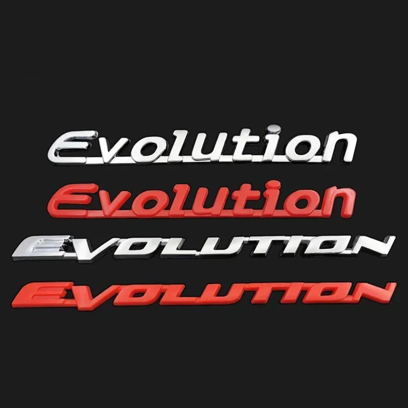 

ABS Car Body Side Sticker Trunk Badge Emblem Decal for Mitsubishi EVOLUTION Letters Lancer EVO Outlander PAJERO Eclipse L200