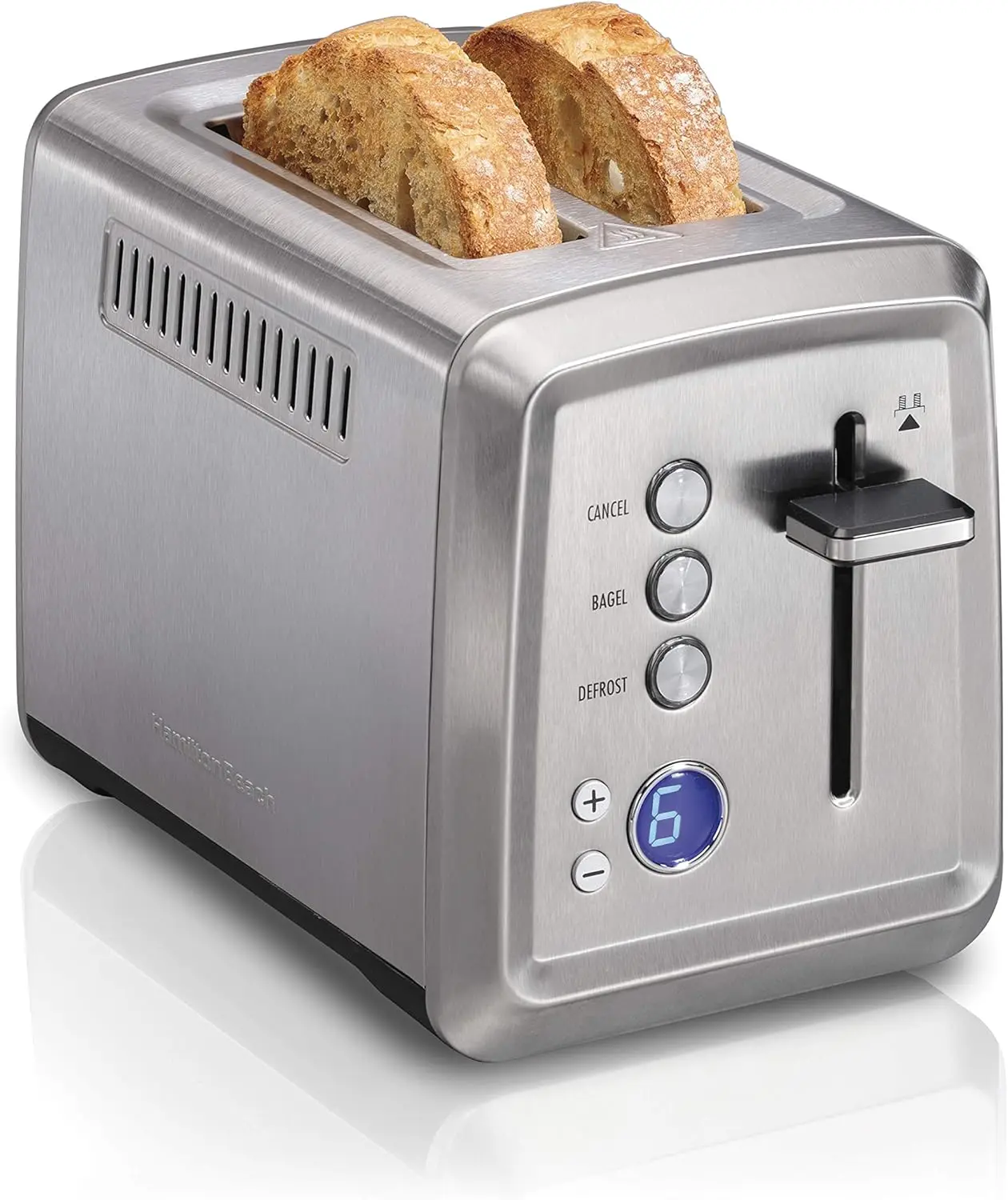 

2 Slice Toaster with Extra-Wide Slots, Bagel Setting, Toast Boost, Slide-Out Crumb Tray, Auto-Shutoff & Cancel Button