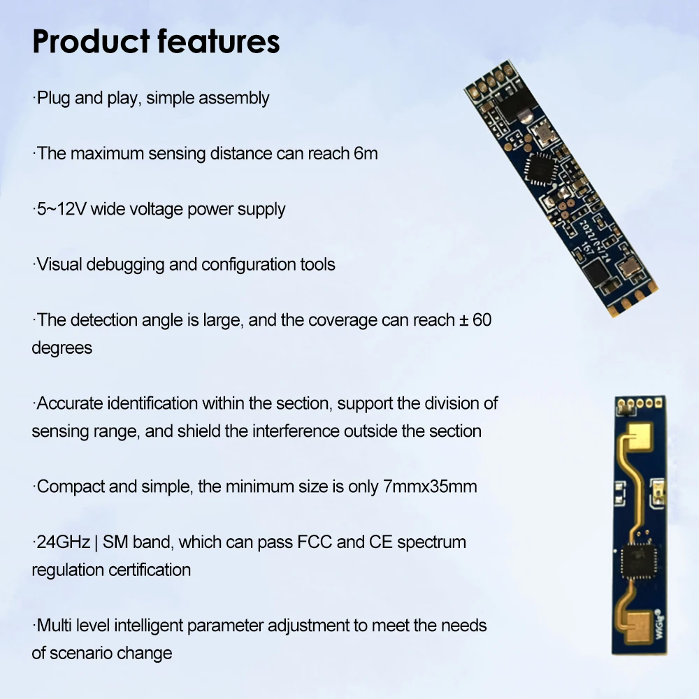 HLK-LD2410 HLK-LD2420 HLK-LD2411S 5V Mini High Sensitivity 24GHz Human Presence Status Sensor Radar Module Consumer Electronic