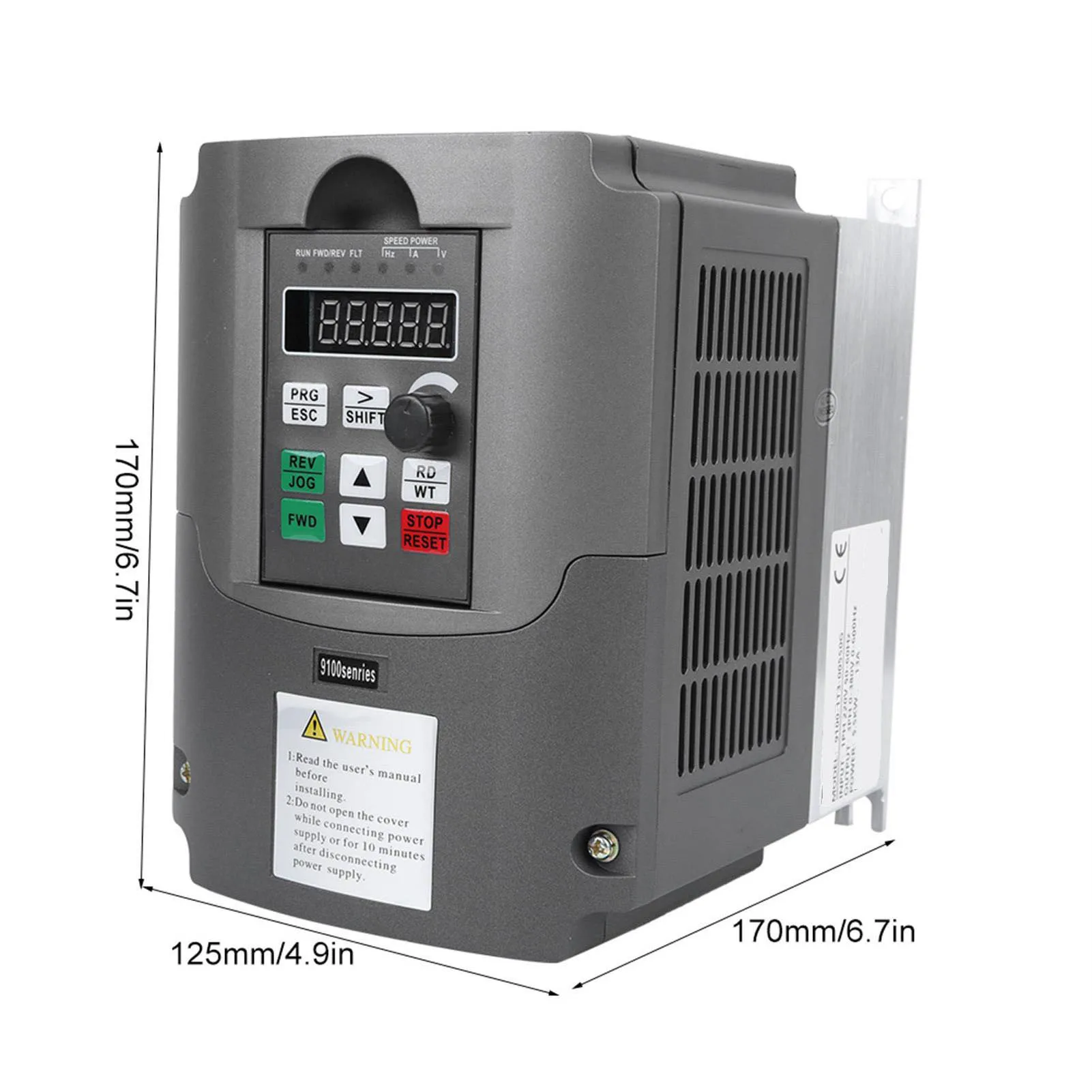 Inversor de frequência variável NFLIXIN 9100-1T3‐00550G Inversor monofásico para 3 fases 380V Controlador de motor 5,5KW