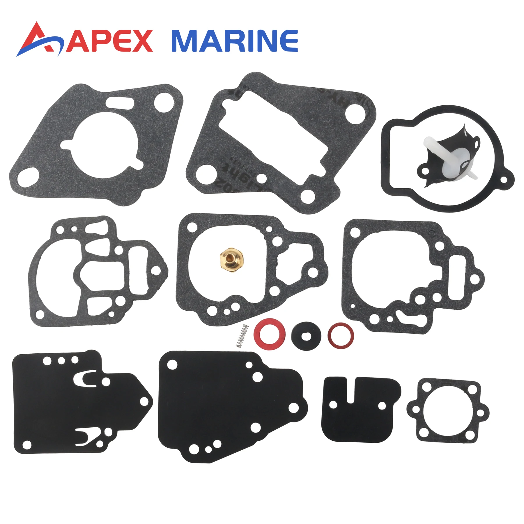 

1395-811357 Carburetor Repair Kit for Mercury Ouboard 6 8 9.9 10 15 20 25 HP 2cyl Boat Motor Parts Replacement 1395-97611