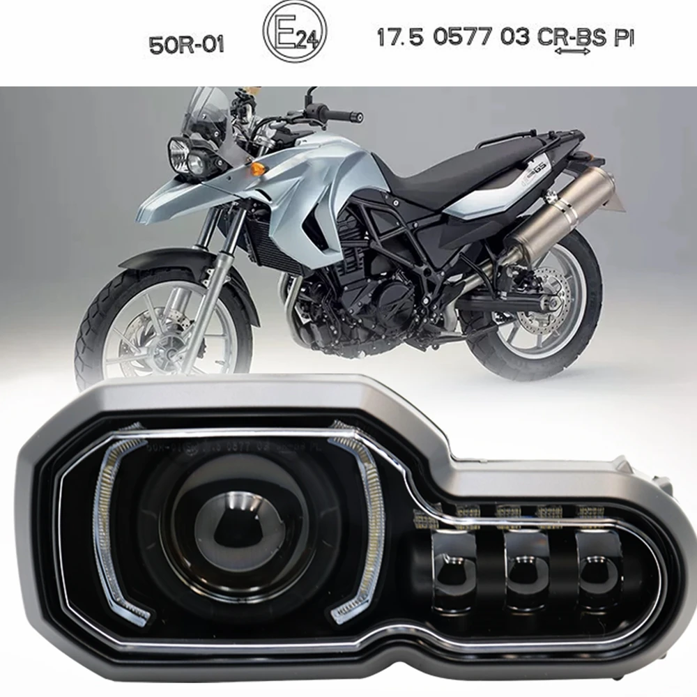 Фара головного света с ангельским глазом E24 MARK для F800GS ADV F800R F650GS F700GS мотоциклетная фара с модернизацией ДХО F 800R F 650GS F700GS