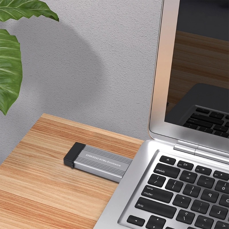 NVME Case Enclosure M.2 to USB 3.1 Gen 2 10Gbps Aluminum Case TypeA + Type External SSD Case For 2230 2242 SSDs Dropship