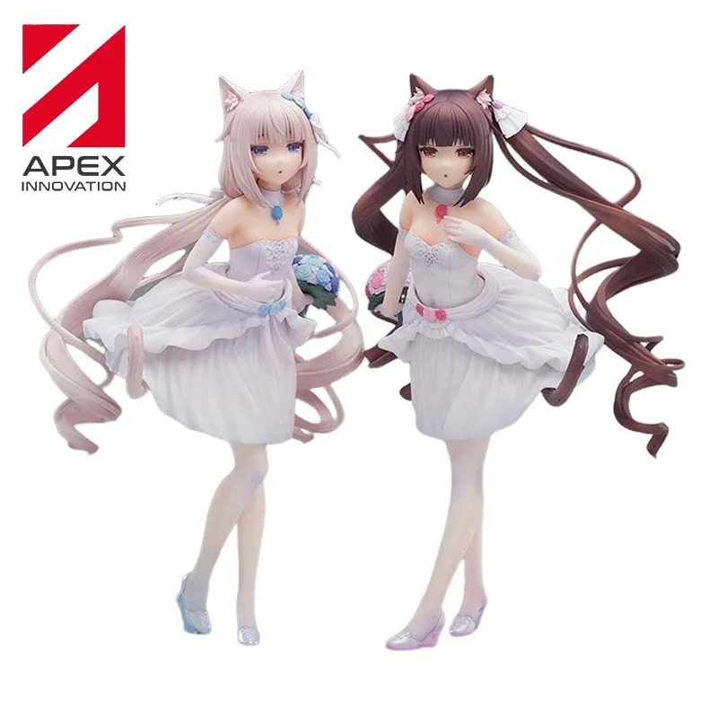 

Original APEX INNOVATION Chocolate Vanilla NEKOPARA Genuine Anime Figure Collectible Model Dolls Statuette Toys Ornament Gifts