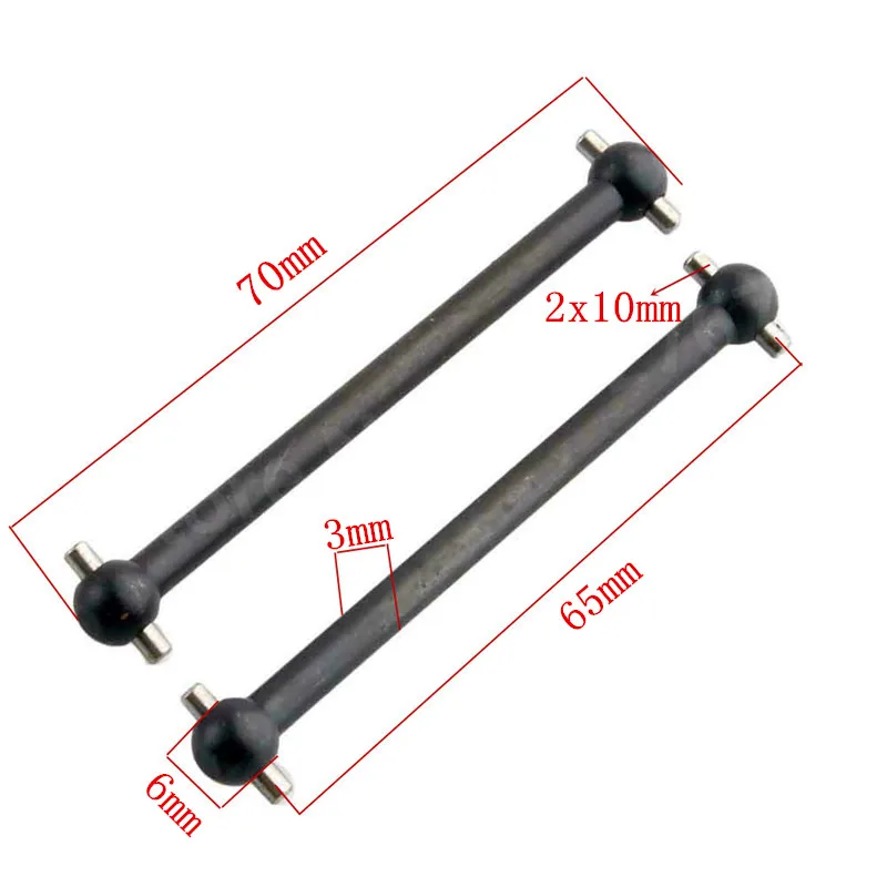 2Pcs/Pack HSP Centre Front Dogbone 70mm 06006 For 1/10th RC Model Car Nitro Power Off Road Buggy Monster Truck 94105 94106 94108