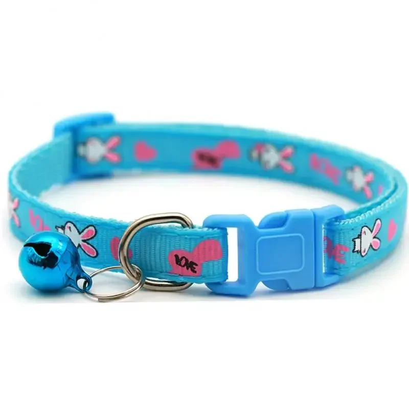 Pet Cat Dog Collar Easter Bunny Rabbit Cat Collar Buckle Necklace With Bell Collar For Cat Dog Pet Supplies