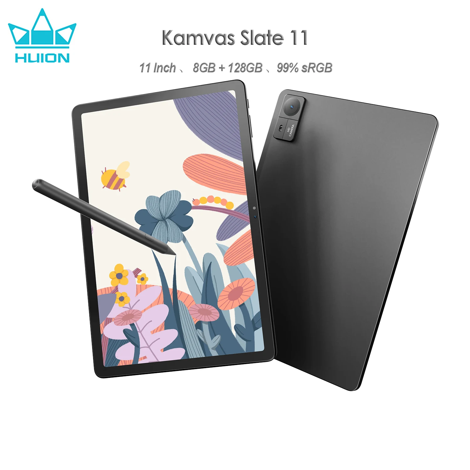 Huion Tablet Kamvas Slate 11/13 Android 14 Drawing Notepad Portable Tablet Drawing Paper-Like Nature Color 60/90Hz Refresh Rate