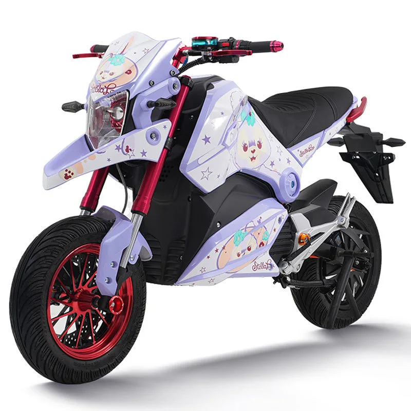 China Factory OEM Adults Electric Motorcycle Two Wheeled Customize Racing Sports Electric Motorcycle