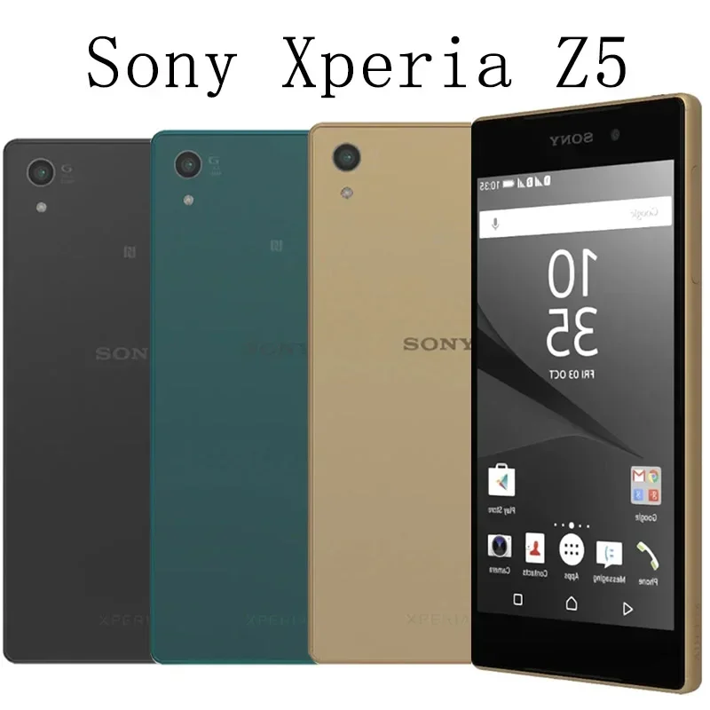 Разблокированный оригинальный смартфон Sony Xperia Z5 E6653/ E6683, японская версия, 4G, 5,2 дюйма, 3 ГБ ОЗУ, 32 ГБ ПЗУ, одинарный/двойной SIM-карта, смартфон Sony Xperia Z5