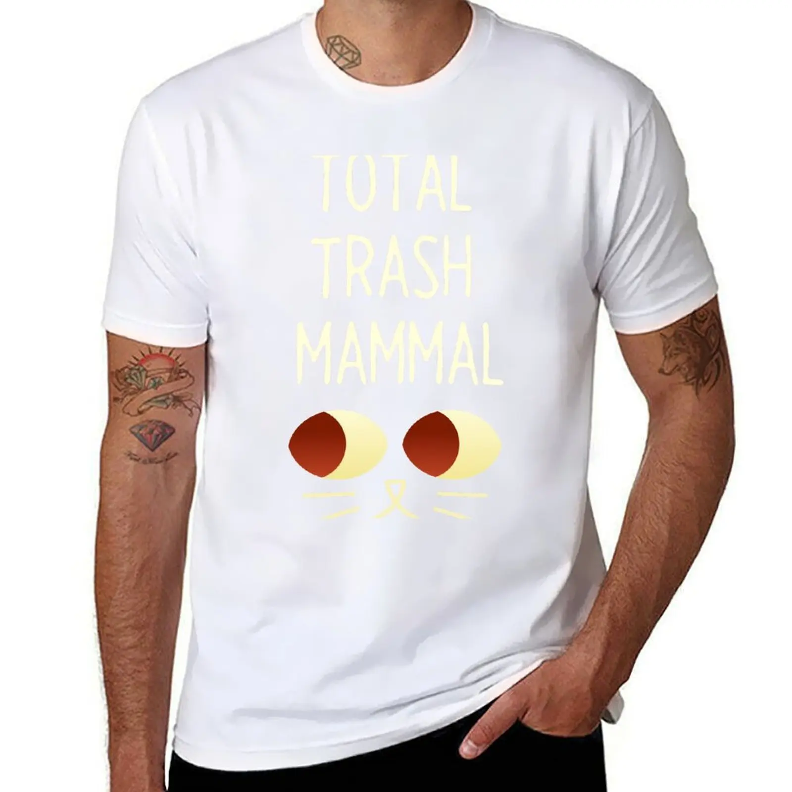 

Mae NITW Total Trash Mammal T-Shirt Active Sports Short Sleeve Cotton Shirt