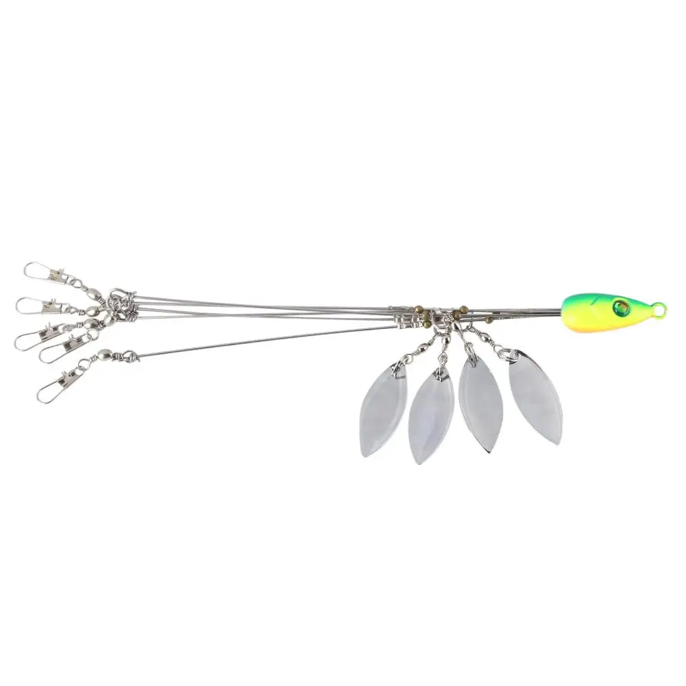 5 Arms Alabama Rig Umbrella Fishing Lure with Snap Connector for Bass Minnow Swimming Bait