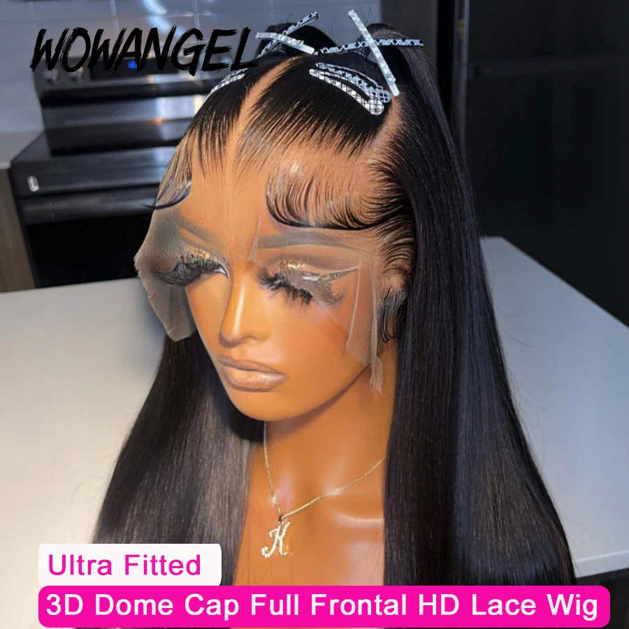 13x6 Full Frontal HD Lace Wig Straight Human Hair Wigs HD Transparent Lace Front Wigs Pre Plucked Undetectable Lace For Women