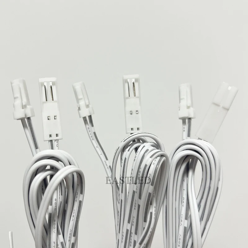 5ps Dupont Extension Cord with Snap JST Connection Cable 2m/78.7in Light Extension Wire 2pin Male to Female Plug Kitchen Cabinet