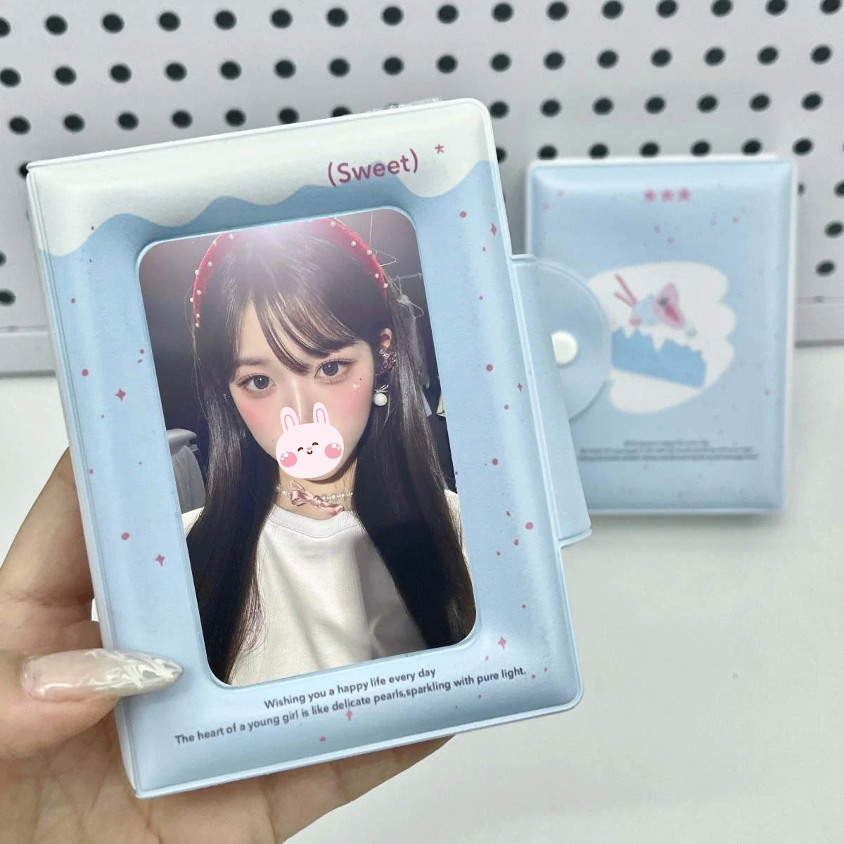 1Pc Simple Style Cake-Shaped Photo Album, Cloud Sea Salt Egg Photo Card Holder, Idol Photo Card Album for Fans, Made of Pu Material, Suitable for 3-3.5inch Mini Photo Cards, Polaroid Photo Cards, K-Pop Album Photo Cards, Anime and Game Photo Cards, Etc