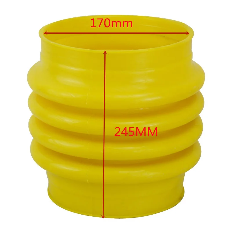 Imagem -02 - Poliuretano Salto Jack Fole Inicialização 17x24.5cm para Wacker Rammer Compactador Calcadeira para Ferramentas Elétricas Acessórios 1pc Amarelo