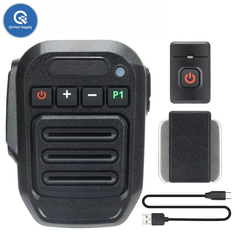 Universal K-head Wireless Bluetooth Hand Mic for Baofeng UV-5R UV-K5 UV-K6 Walkie Talkie Two Way Radio Speaker Microphone