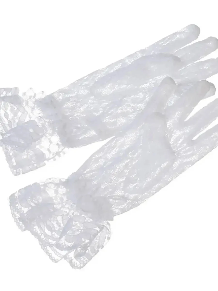 Gants courts en dentelle pour patients, gants complets, mitaines, accessoires de mariage, nouveau