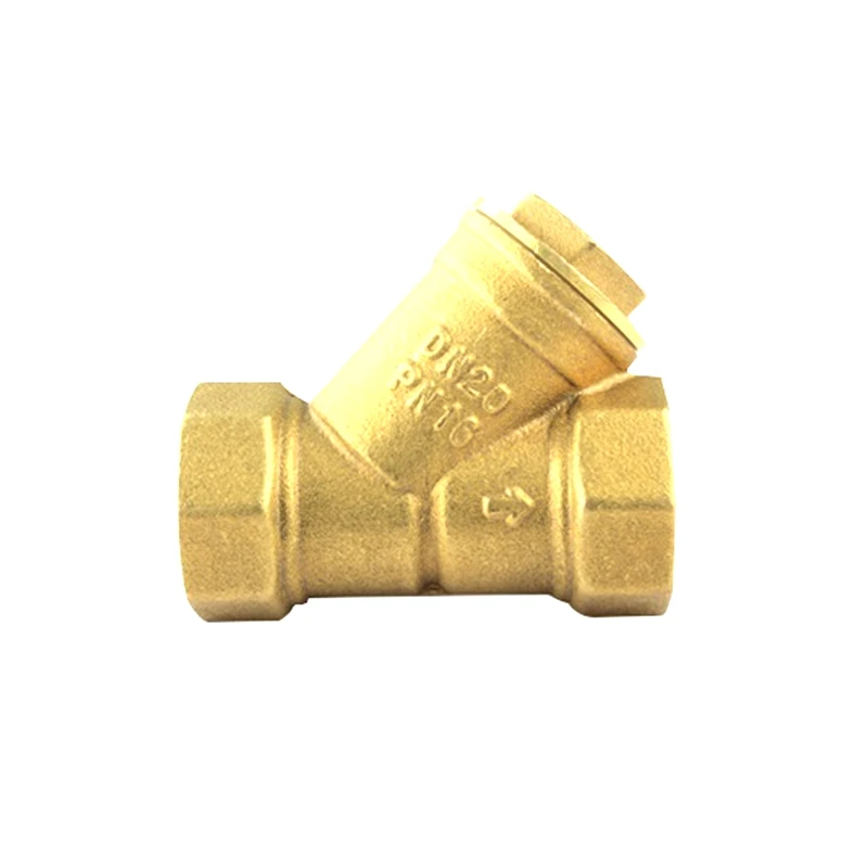 1/2" 3/4" 1" 1.2" Female Thread Y-type Copper Filter Connector Good Quality Metal Fittings Filtration System Accessories