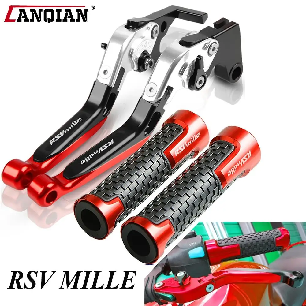 

For APRILIA RSV MILLE 1999 2000 2001 2002 2003 Motorcycle Accessories CNC Aluminum Adjustable Brake Clutch Lever Handle Bar Grip