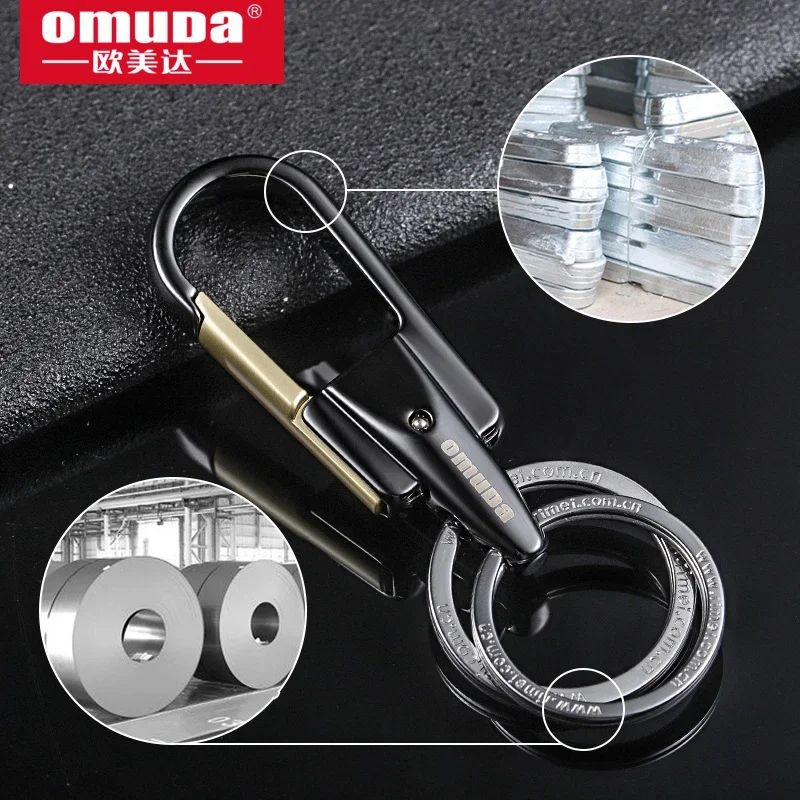 OMUDA New Keychain Men\'s Keychain for Girls Key Chain Stainless Steel Key Ring Zinc Alloy Key Chains