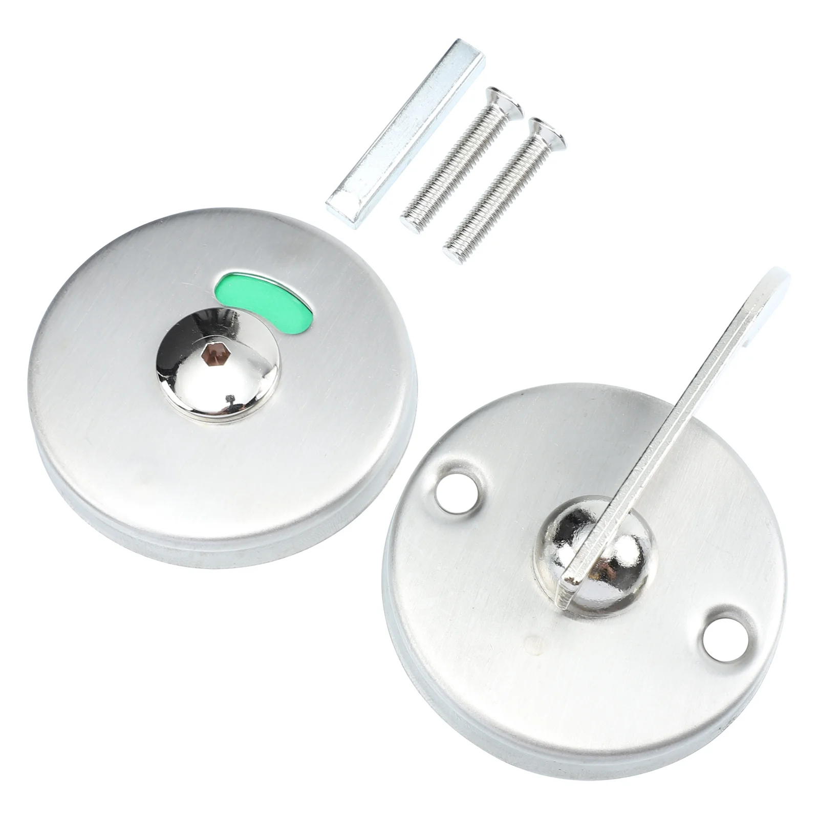 Indicator Door Lock Stainless Steel Public Toilet Privacy Latch Vacant Engaged Sign Airport Mall Office