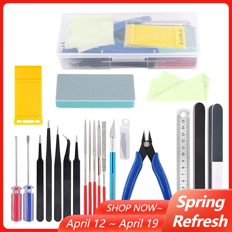 

Набор основных инструментов для моделирования, 21 шт., профессиональный хобби, инструмент для моделирования, ремесло для самостоятельного ремонта зданий