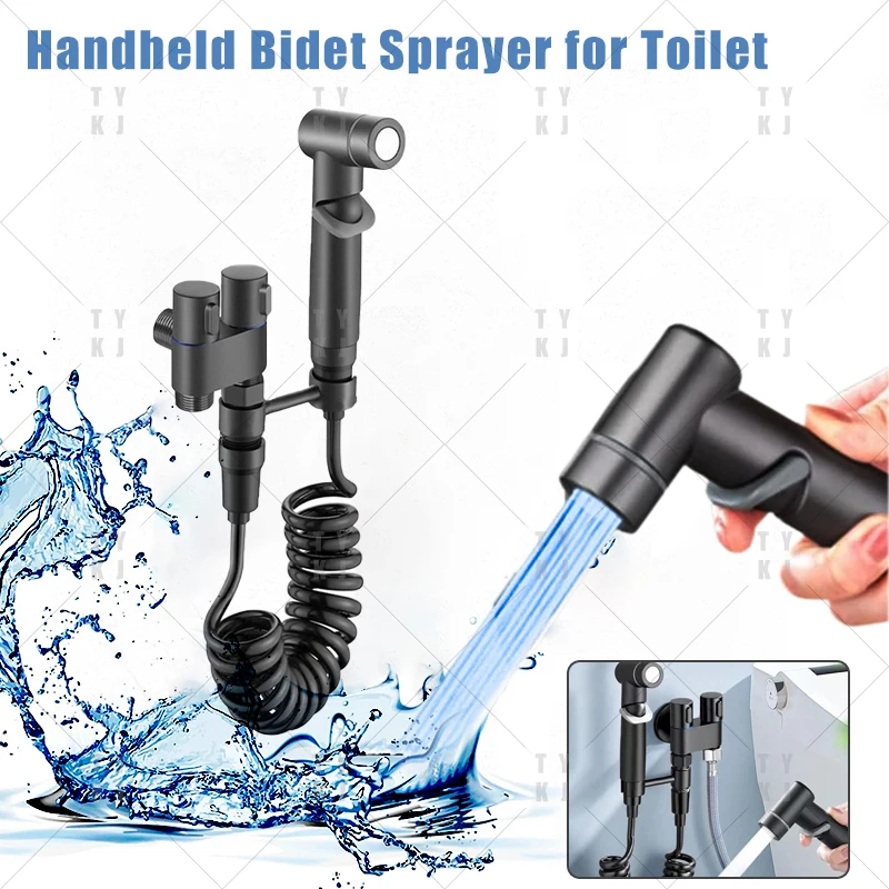Handheld Bidet Sprayer for Toilet,Mini Toilet Faucet Sprayer Kit Butt Washer,Hand Shower Bidet Attachment for Washing