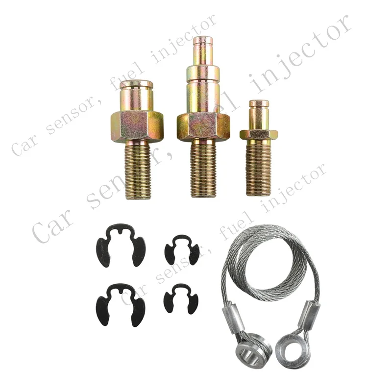 Q+ For Peterbilt 379 Engine 13-03761 Hood Spring Cable & bolts w/ Retaining Rings