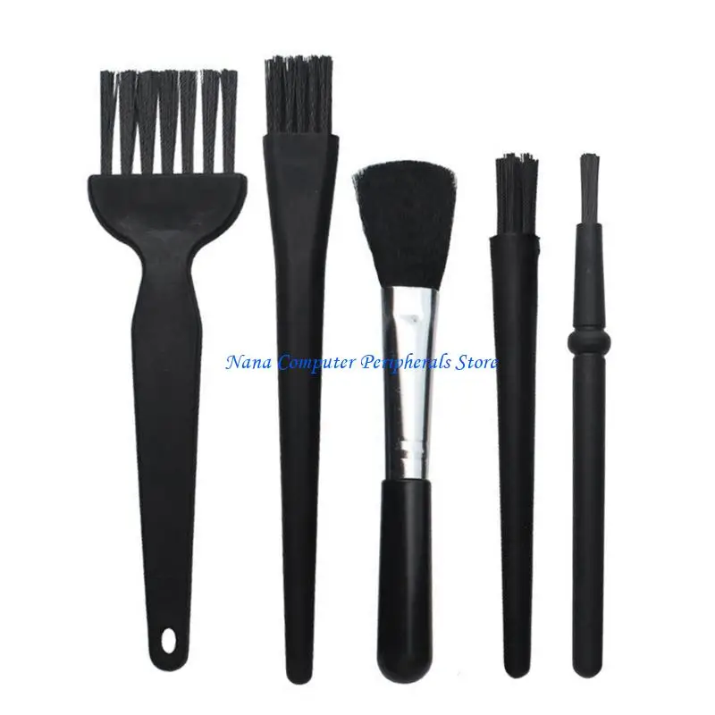 F68C 4/5PCS Cleaning for Dust Removal for Electronics Anti Static Brushes Small