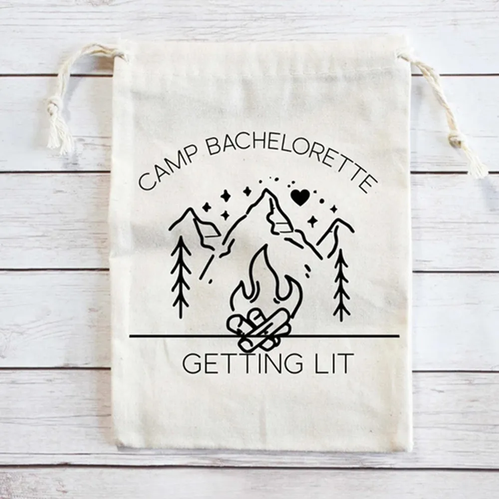 25 PCS Camp Bachelorette Bachelorette Party Favors Camp Bachelorette Party Getting Hitched Getting Lit Glamping Bachelorette Kit