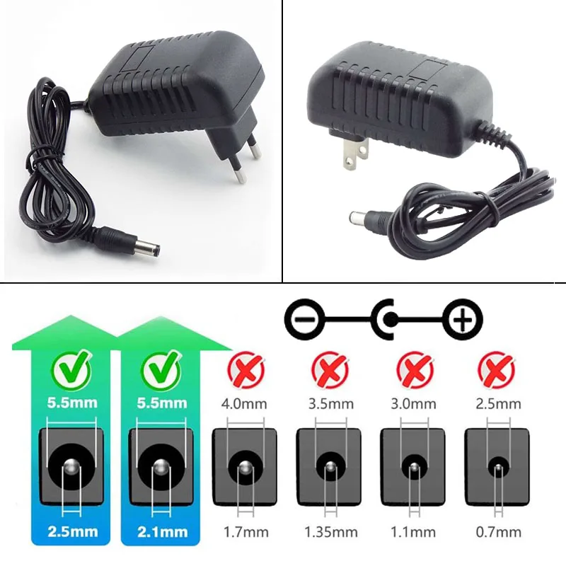 

9volt Switching Power Supply AC 110V 220V to DC 9V 3A Adapter Converter CCTV Camera System Charger Transformer J17