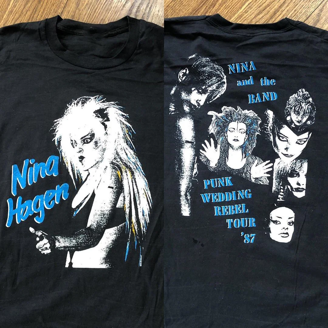 Nina Hagen Band T-Shirt Black Cotton Unisex Tee ALL SIZES