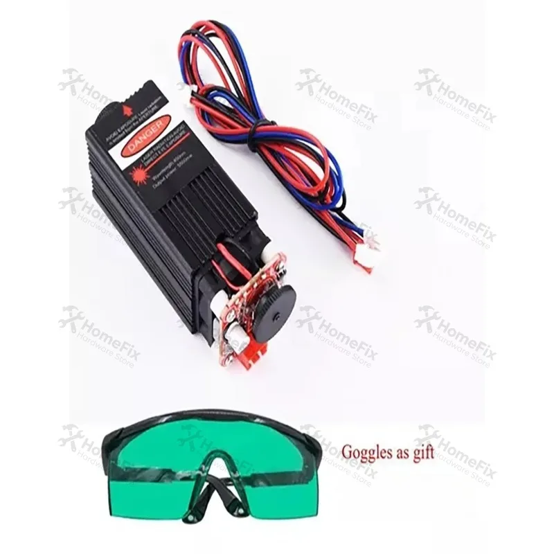 5500mW 450nm Blue   Module 5.5W DIY Laser Engraving  Head Replacement Diode Module
