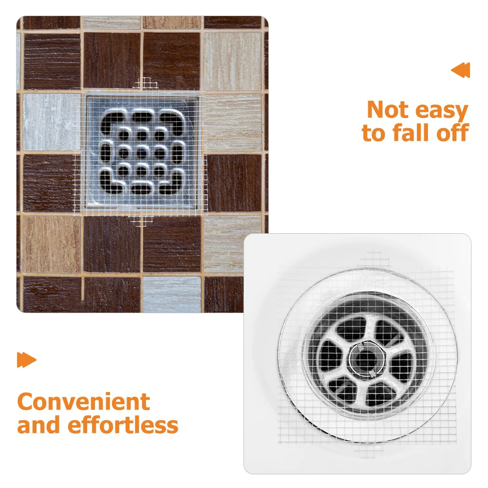 

25Pcs Floor Drain Sticker Disposable Bathroom Hair Filter Anti-Blocking Shower Drain Cover Strainer Pad Hair Filtering Stickers