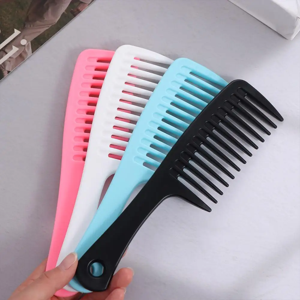 

Pro Wet Hook Curly Hair Brushes Anti-Static Heat Resistant Hairdress Comb Anti-slip Coarse Dyeing Styling Tools Barber