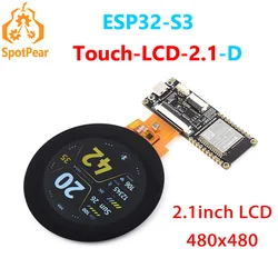 ESP32-S3 And 2.1inch Round LCD Kit N8R8 Captive TouchScreen Display 480x480