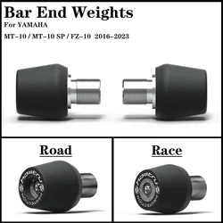 Motorcycle Handle Bar End Weight Grips Cap For yamaha MT-10 / MT-10 SP / FZ-10 / 2016-2024