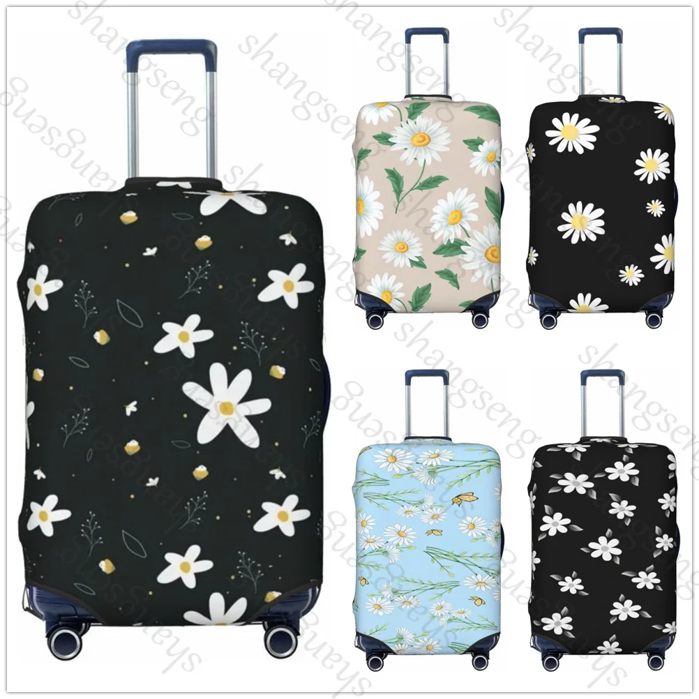 

Daisy flower printing Thicken Luggage Cover Elasticity Trolley dust cover Suitcase Protection Cover Suitcase Case