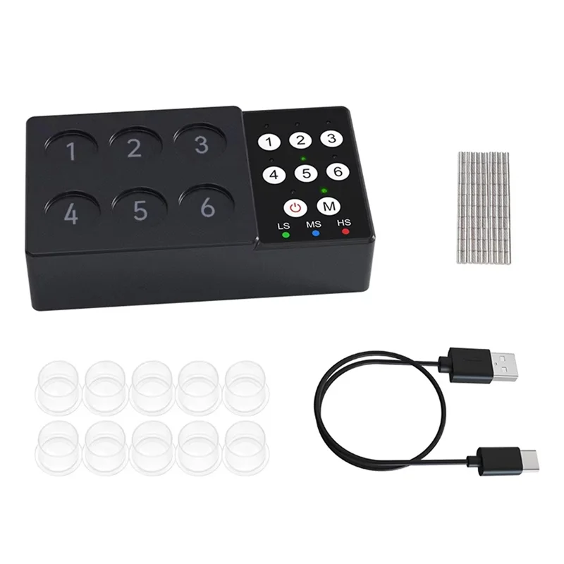 

Tattoo Ink Mixer Tattoo Color Mixer Magnetic Bead Drive Mixer,Built-In Battery,Included Mini Ink Cup,And Magnetic Beads