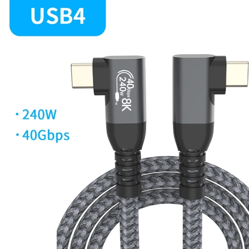 

Speed USB 4 Cable for Thunderbolt3/4 Device,240W Power Delivery,40Gbps,8K Display Connectivities USB C to USB C Cord 448F