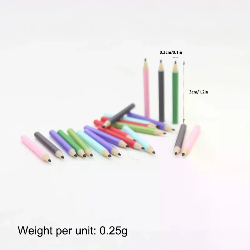 1:12 Dollhouse Miniature Decorative Stationery Set; Pretend Play Pen Holder & Colored Pencils Set Doll Home Toys