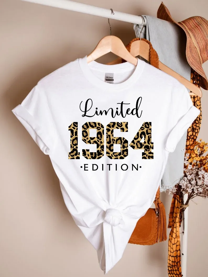 

Limited Edition 1964 Shirt, Vintage Leopard ,1964 Sweatshirt, 57th Birthday,57th Birthday Gift