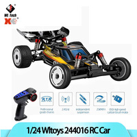 WLtoys 244016 1/24 Scale High Speed Remote Control Car 2WD Drift Racing Toy 2.4G All Terrain 25KM/H Christmas Gift
