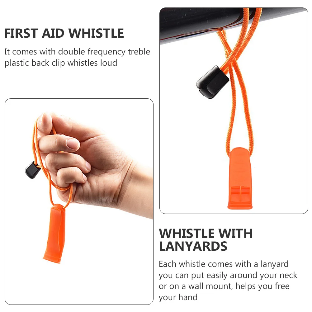 6 قطعة صافرة الطوارئ في الهواء الطلق بصوت عال هش بقاء أداة البحث المحمولة ملحقات رياضية صافرة مع اسهم #2